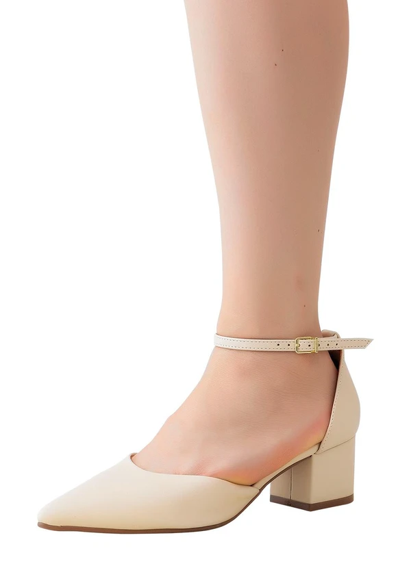 Vizzano - Scarpin Vizzano Off Ehite em Sontético 4