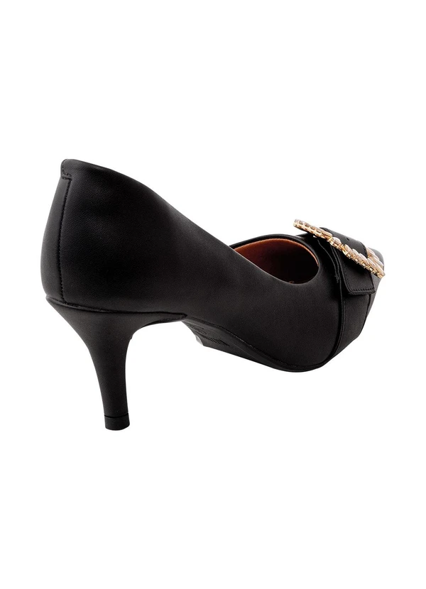 Vizzano - Scarpin Vizzano Preto em Sintétco 3
