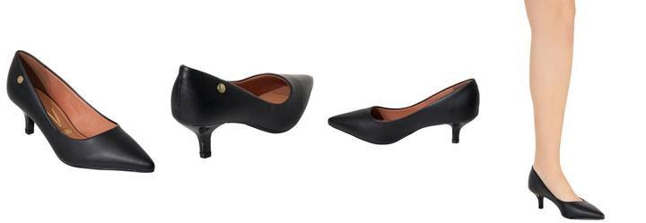 Scarpin Vizzano Preto em Sint�tico