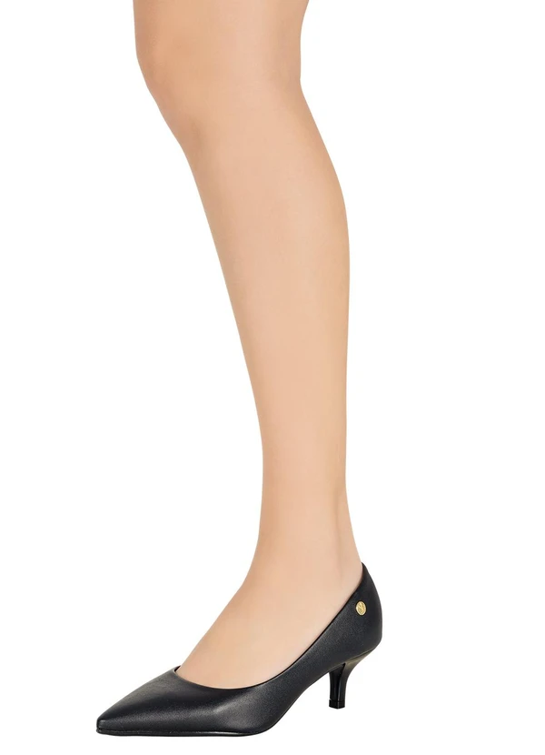 Vizzano - Scarpin Vizzano Preto em Sintético 5