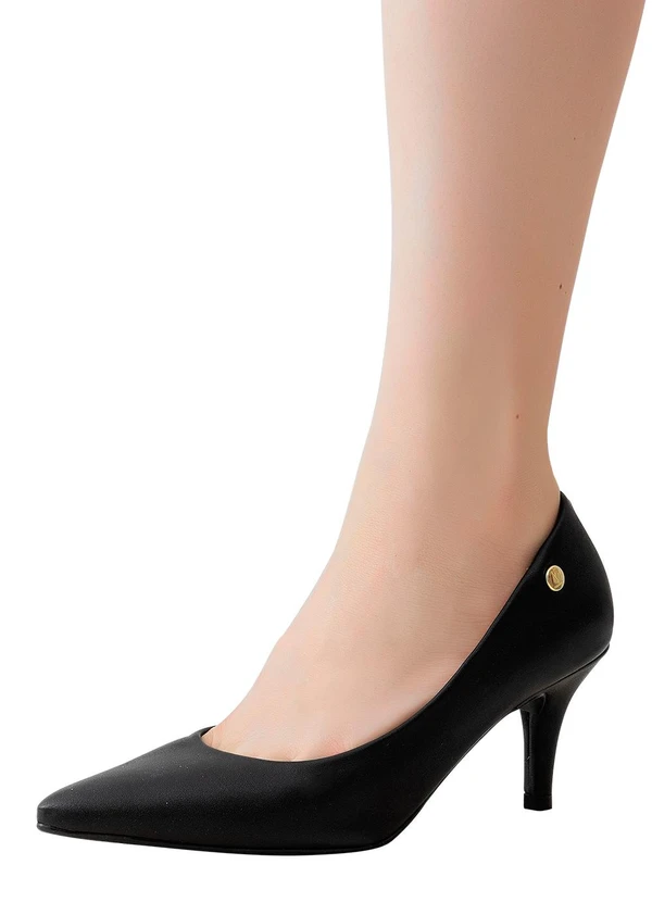 Vizzano - Scarpin Vizzano Preto em Sintético 4