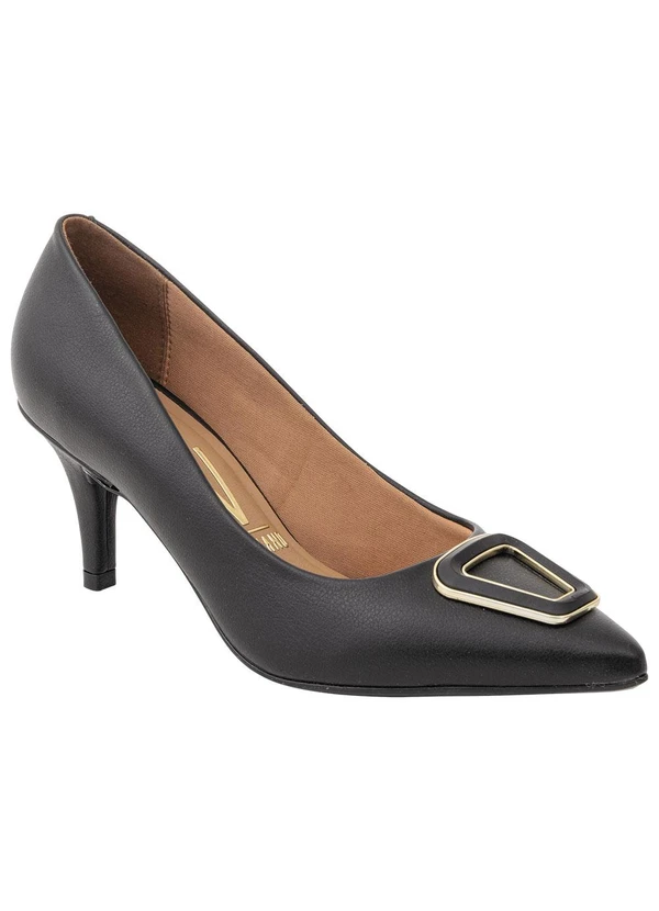 Vizzano - Scarpin Vizzano Preto em Sintético 4