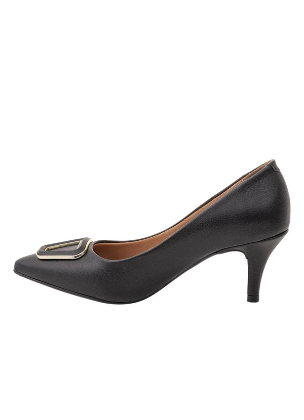 Vizzano - Scarpin Vizzano Preto em Sintético 5