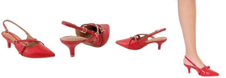 Scarpin Vizzano Vermelho em Verniz