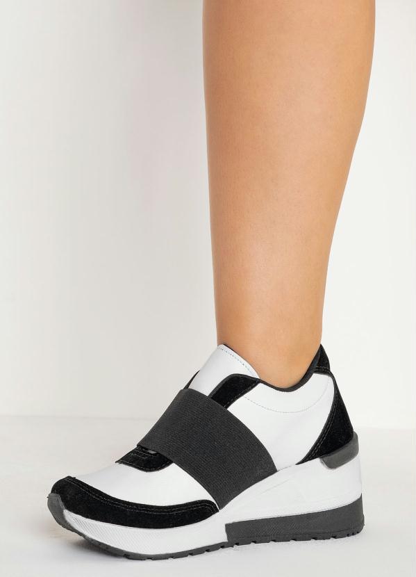 Outlet - Tênis Sneaker Branco com Elástico 5