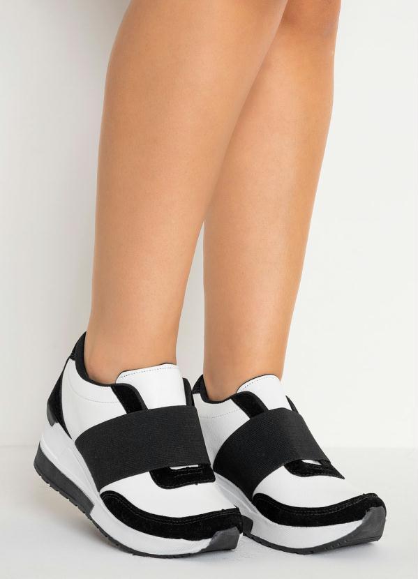 Outlet - Tênis Sneaker Branco com Elástico 6