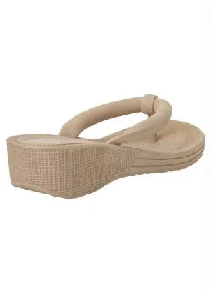 Perfecta - Tamanco Bege em Pvc Micro Expandido - PERFECTA