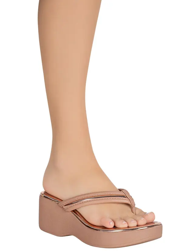 Beira Rio - Tamanco Beira Rio Nude em Sisntético 4