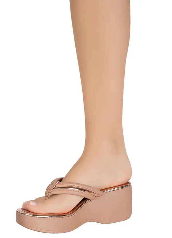 Beira Rio - Tamanco Beira Rio Nude em Sisntético 5