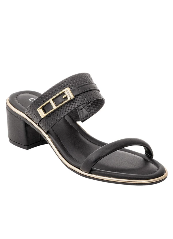 Beira Rio - Tamanco Beira Rio Preto com Detalhe de Fivela 2