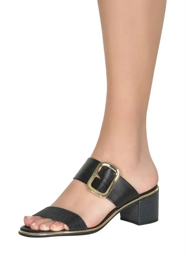 Beira Rio - Tamanco Beira Rio Preto em Sintético 5