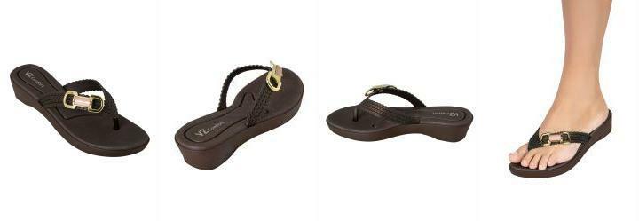 Tamanco Bronze com Aplicao de Adereo