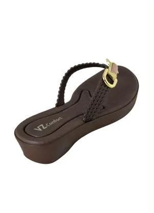 Perfecta - Tamanco Bronze com Aplicação de Adereço - PERFECTA