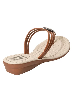 Perfecta - Tamanco Caramelo com Palmilha Confort - PERFECTA