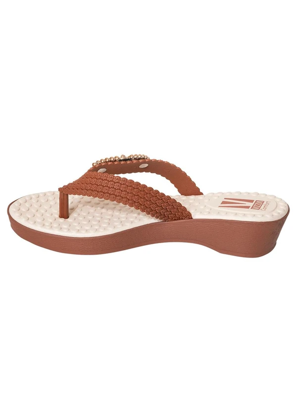 Perfecta - Tamanco Caramelo com Palmilha em Alto Relevo 3