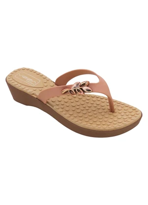 Perfecta - Tamanco Feminino Nude com Palmilha Confort - PERFECTA