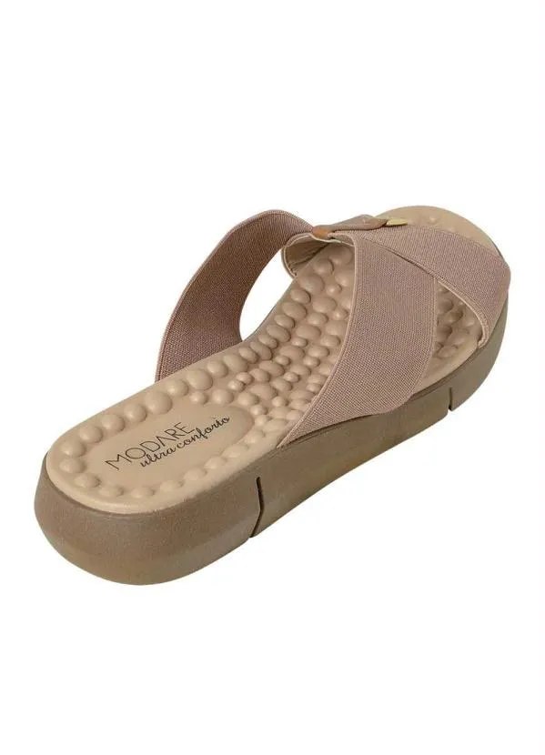 Modare - Tamanco Modare Caramelo em Sintético 2