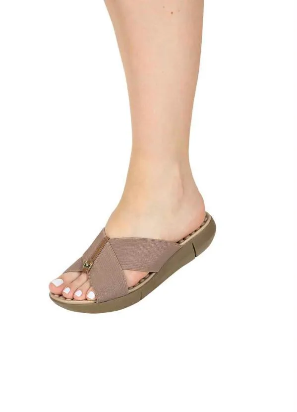 Modare - Tamanco Modare Caramelo em Sintético 4