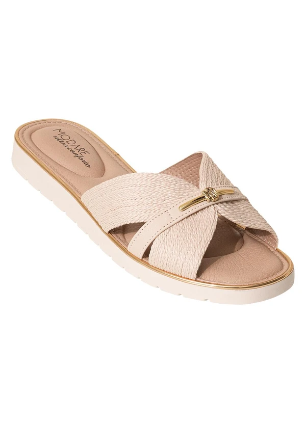 Modare - Tamanco Modare Creme em Sintético