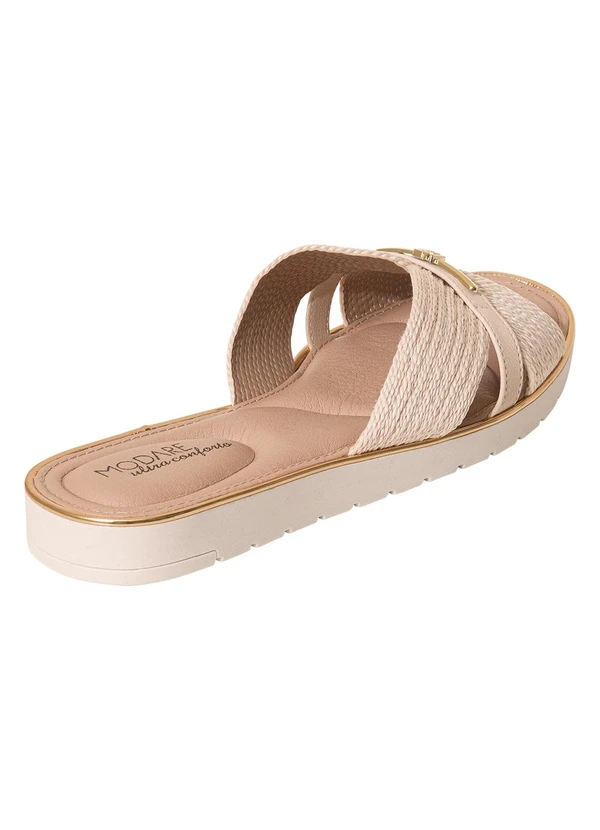 Modare - Tamanco Modare Creme em Sintético 2