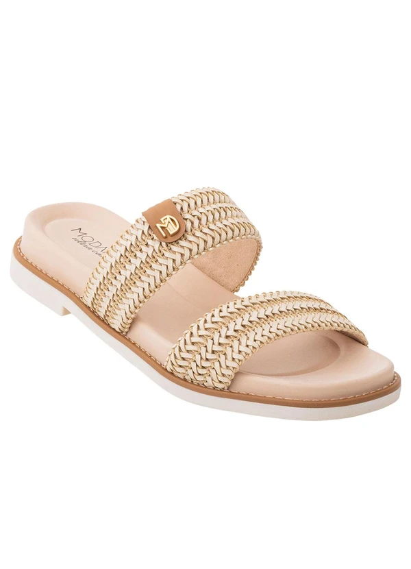 Modare - Tamanco Modare Creme em Sintético 2