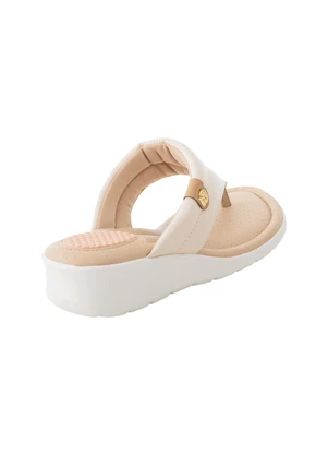 Tamanco Modare (Off White) em Sintético - MODARE