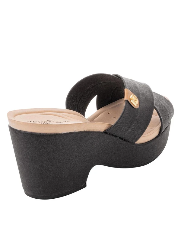 Modare - Tamanco Modare Preto com Tiras Transpassadas 3