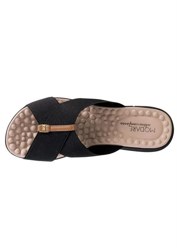 Modare - Tamanco Modare Preto em Sintético 4