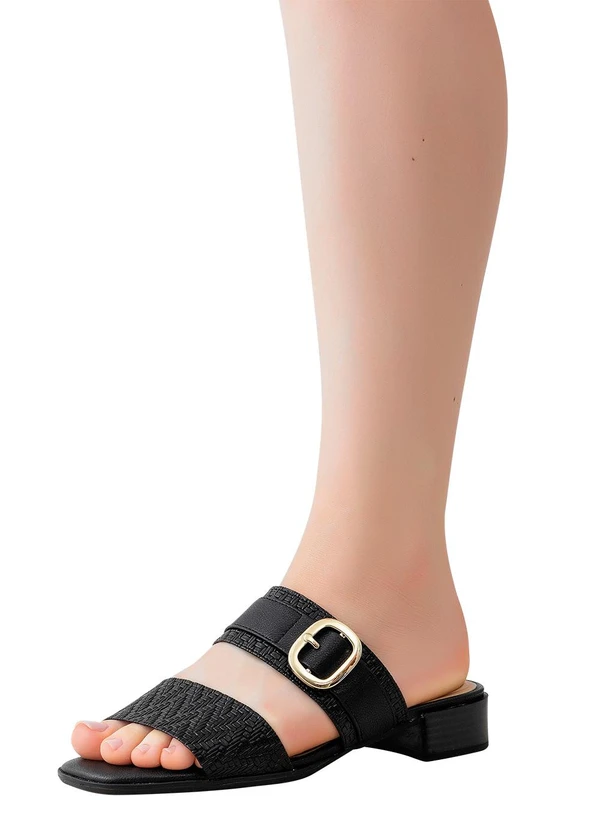 Modare - Tamanco Modare Preto em Sintético 5