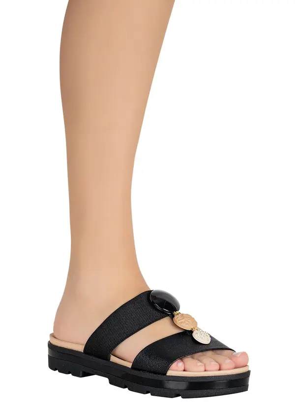 Modare - Tamanco Modare Preto em Sisntético 4