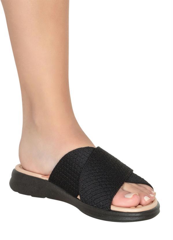 Modare - Tamanco Modare Preto em Tecido 4