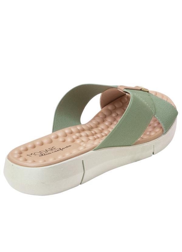 Modare - Tamanco Modare Verde Sintético 2