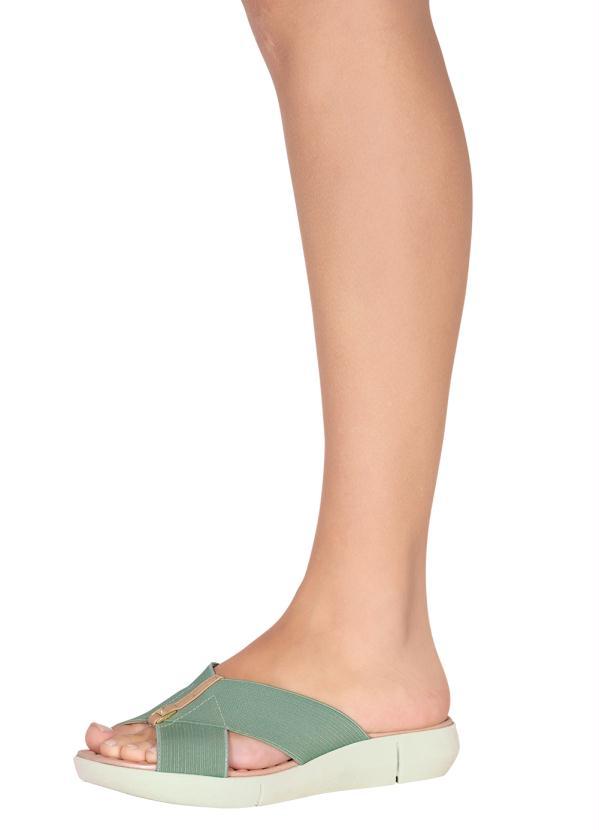 Modare - Tamanco Modare Verde Sintético 4