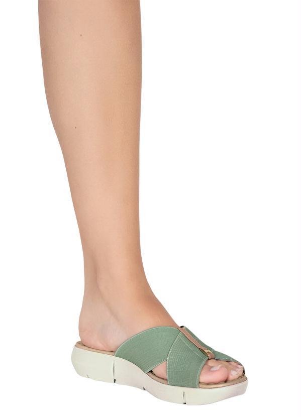 Modare - Tamanco Modare Verde Sintético 5