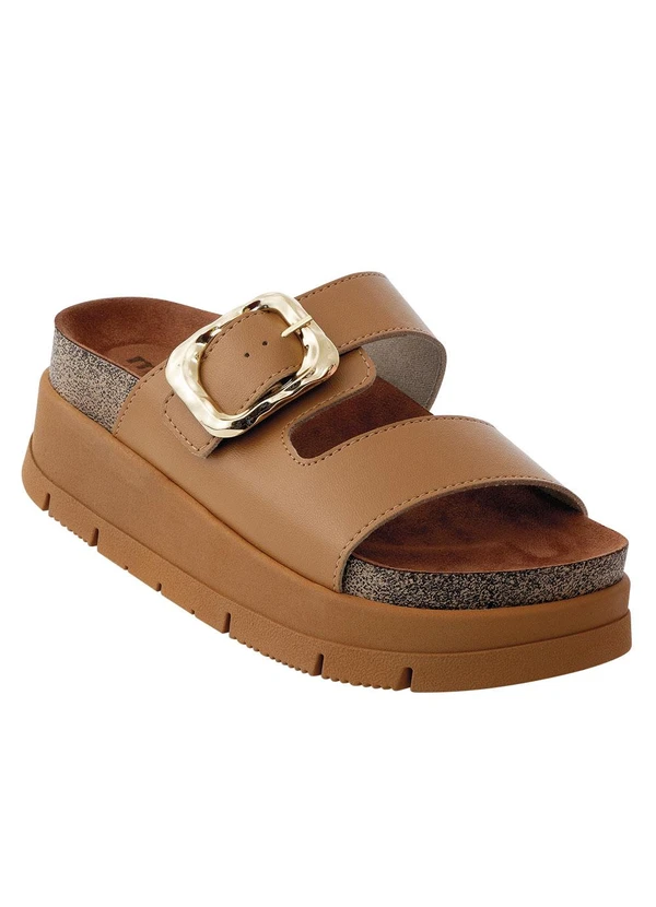 Moleca - Tamanco Moleca Caramelo em Sintético 2