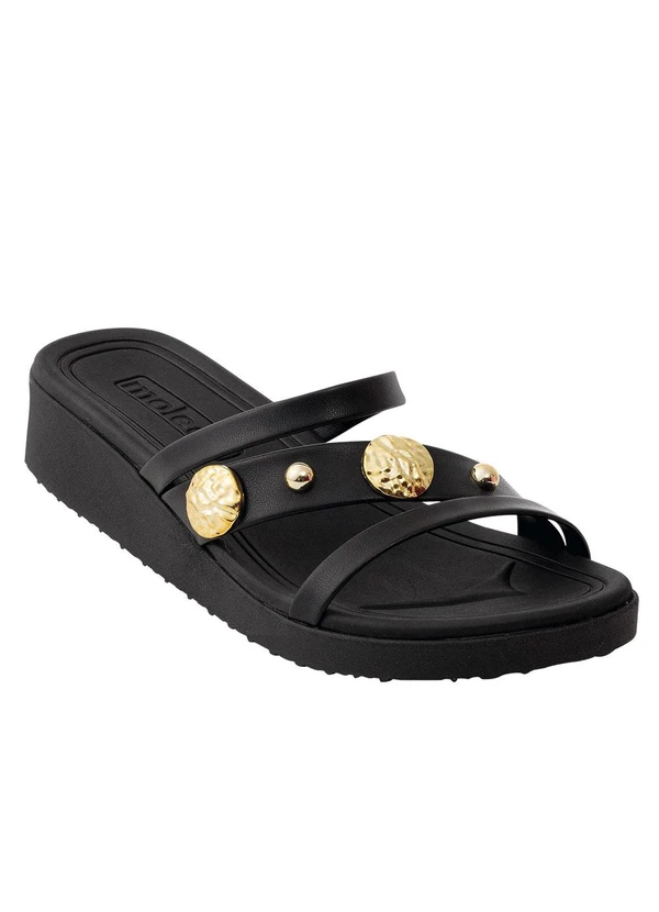 Moleca - Tamanco Moleca Preto em Sintético 2