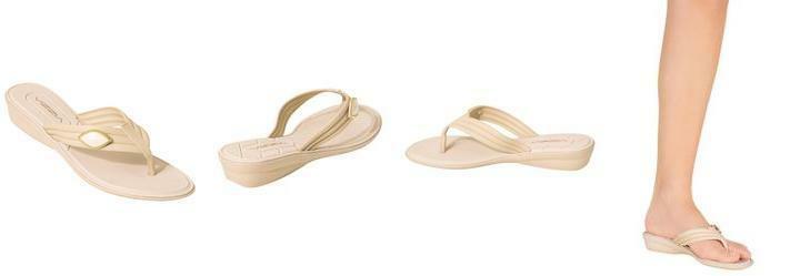 Tamanco Nude com Enfeite no Cabedal