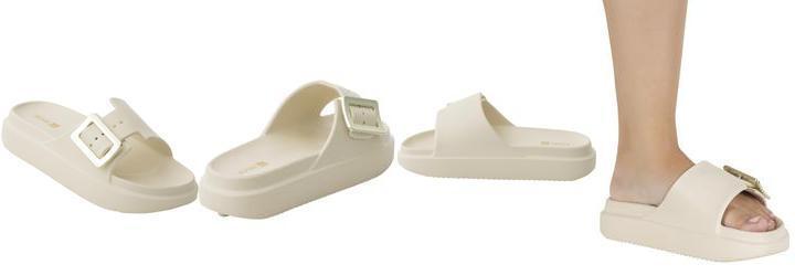 Tamanco Off White com Detalhe de Fivela