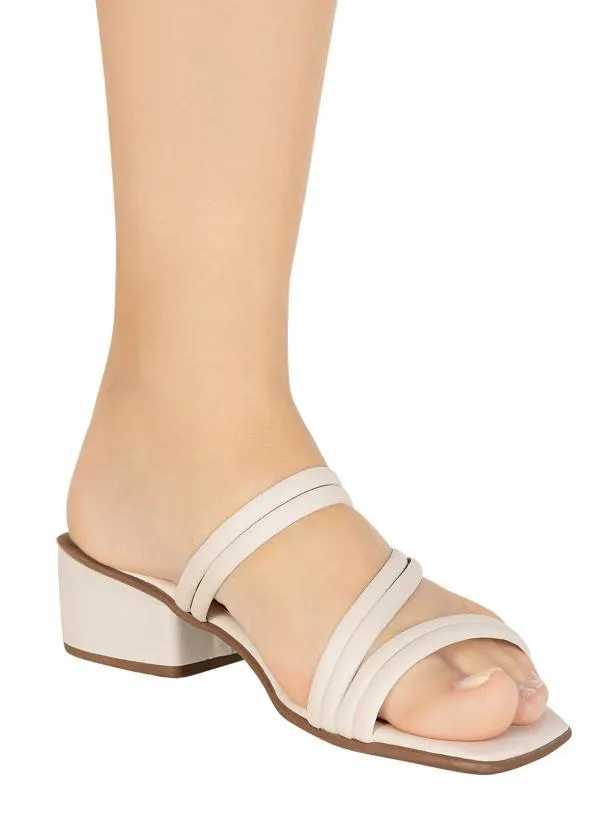 Perfecta - Tamanco Off White em Sintético 5