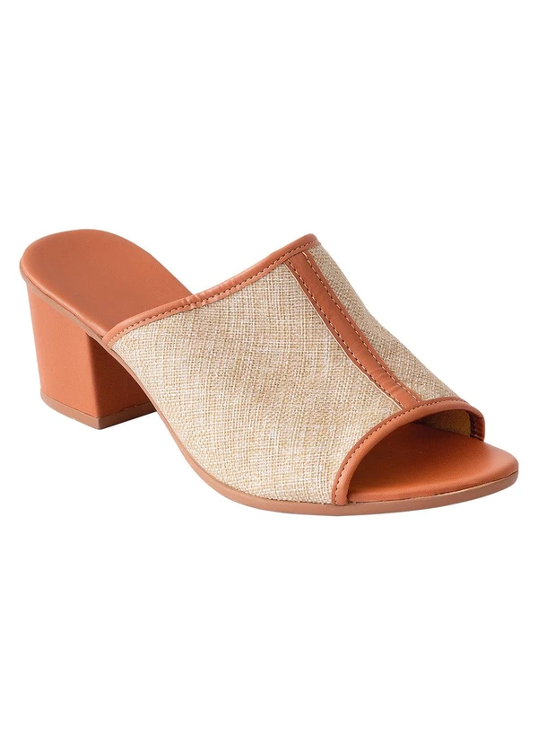 Perfecta - Tamanco Palha em Tecido