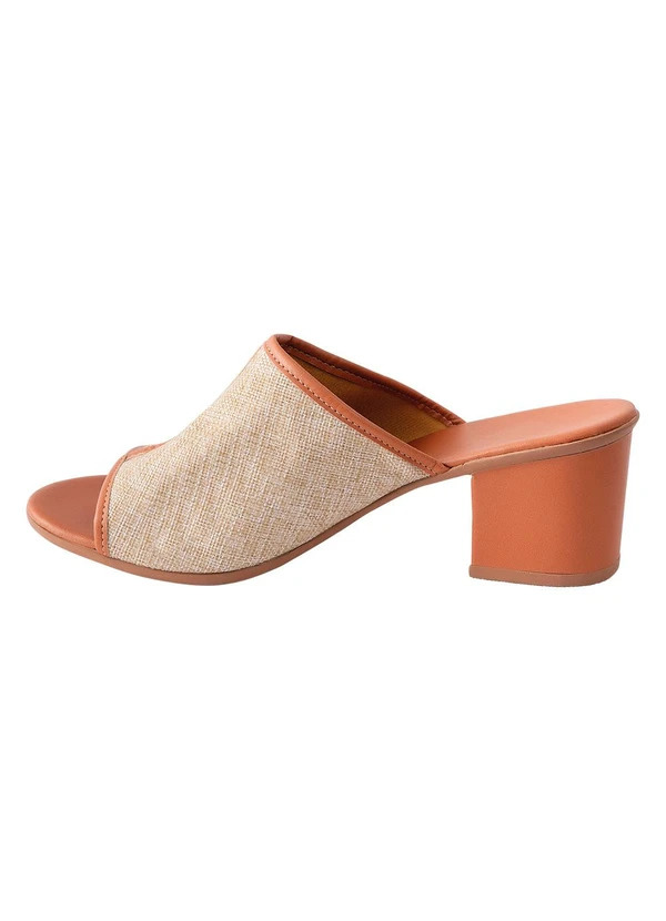 Perfecta - Tamanco Palha em Tecido 3