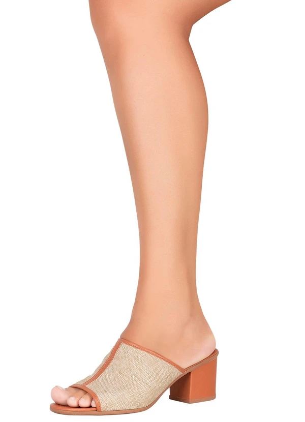 Perfecta - Tamanco Palha em Tecido 5