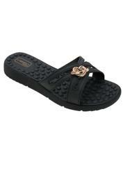 Tamanco Preto com Cabedal Vazado