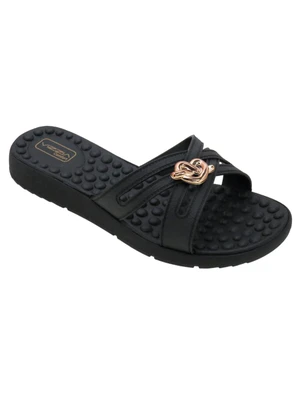 Perfecta - Tamanco Preto com Cabedal Vazado - PERFECTA