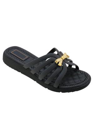 Tamanco (Preto) com Cabedal Vazado