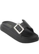 Tamanco Preto com Detalhe de Fivela