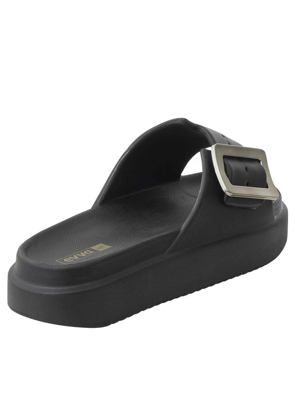 Perfecta - Tamanco Preto com Detalhe de Fivela 2