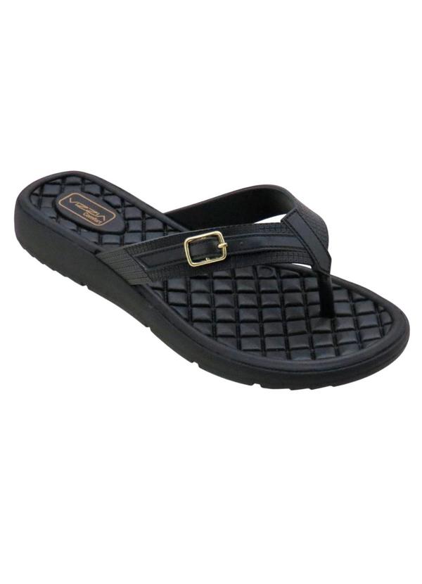 Tamanco (Preto) com Detalhe de Fivela