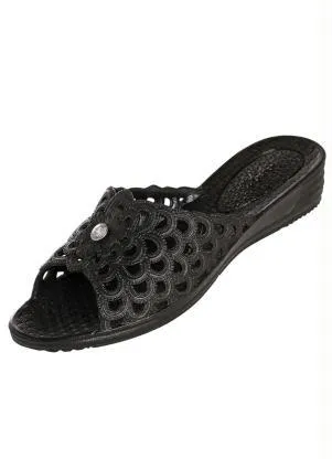 Perfecta - Tamanco Preto com Detalhe - PERFECTA