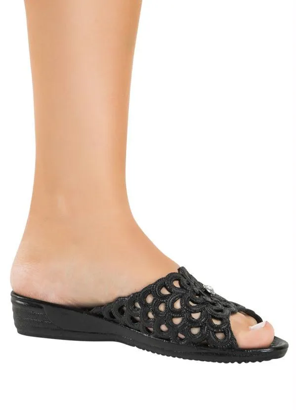 Perfecta - Tamanco Preto com Detalhe 5